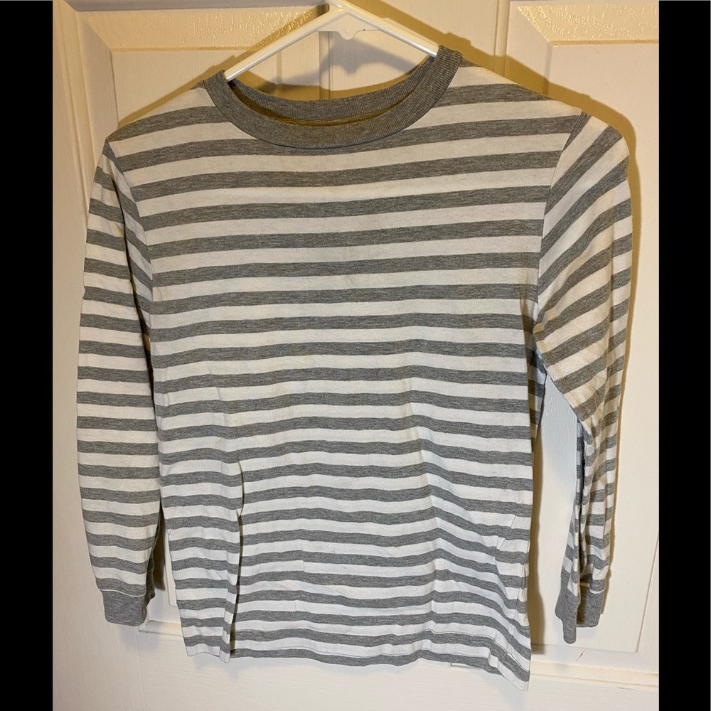 Old navy Kids grey stripped long sleeve